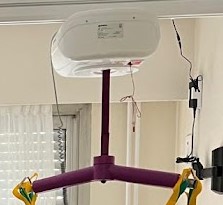 GRÚA CARIMA FIX 200KG + PERCHA + CARGADOR