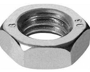 Tuerca hexagonal baja DIN 936 M10 Zincado