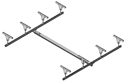 H 4x3xP50cm (railes)