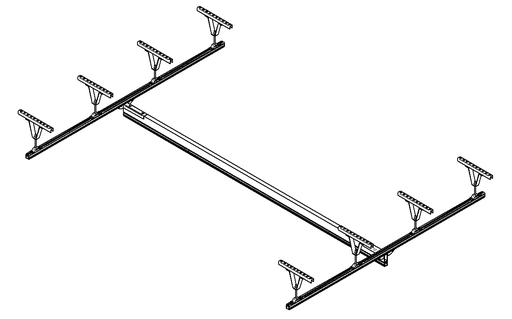 H 3x4xP35cm (railes)