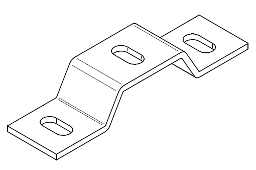 [H8/6-25 (60A360)] Fijación a forjado 25mm Lacado Blanco RAL 9003