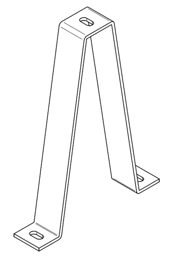 [H8/6-325 (60A368)] Fijación a forjado 325mm Lacado Blanco RAL 9003