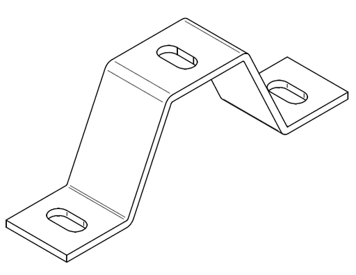 [H8/6-60 (60A362)] Fijación a forjado 60mm Lacado Blanco RAL 9016