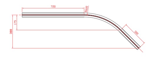 [H8/3-45 (60A376)] Courbe 45º